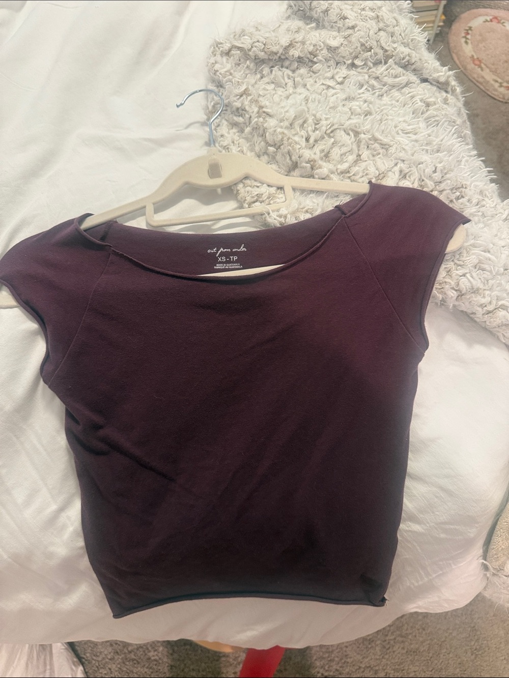 Urban Outfitters Short Sleeve Tee in Deep Plum